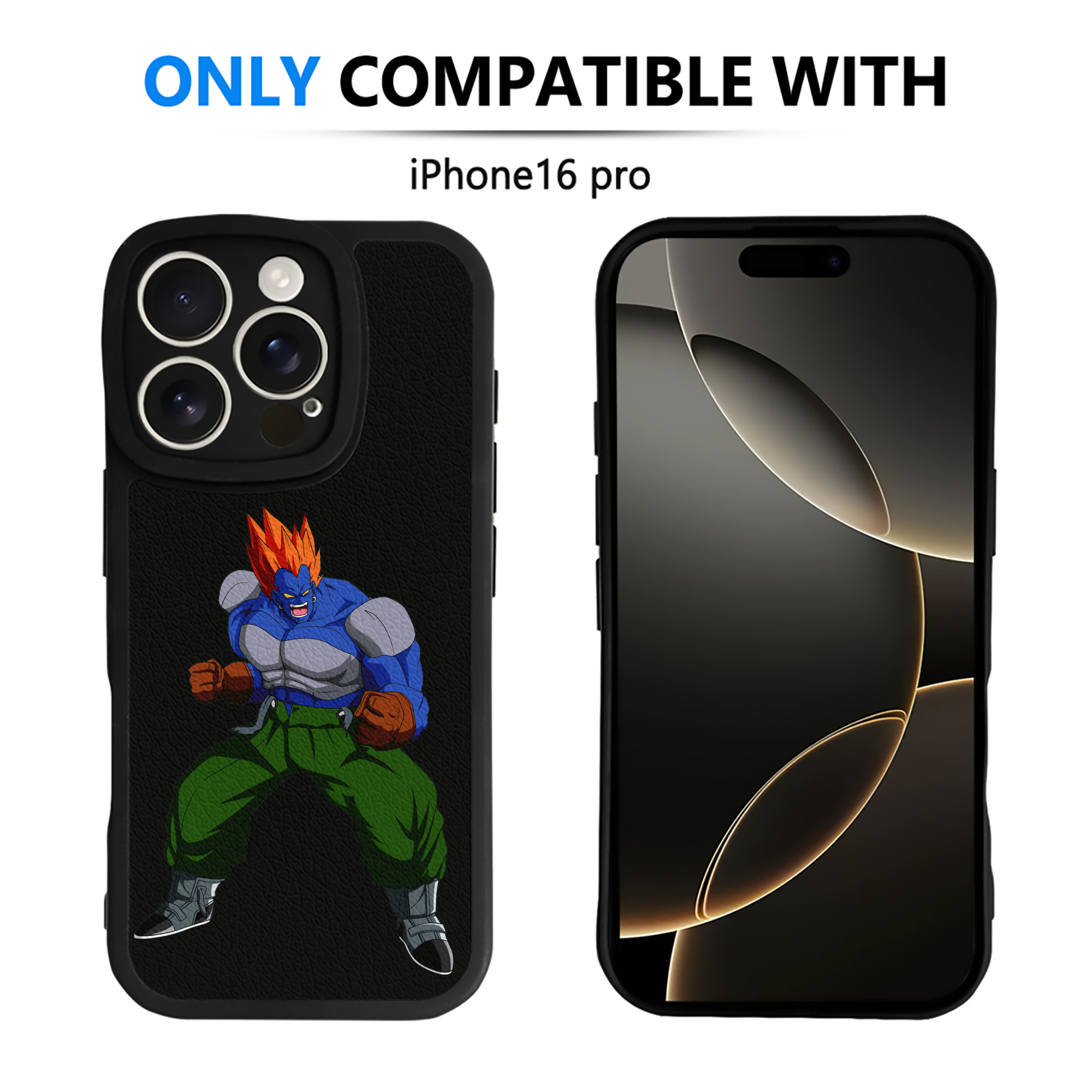 （画像用） ドラゴンボール DRAGON BALL 【iPhone 16シリーズ対応】シリコンスマホケース（レザー調） 材質：シリコン